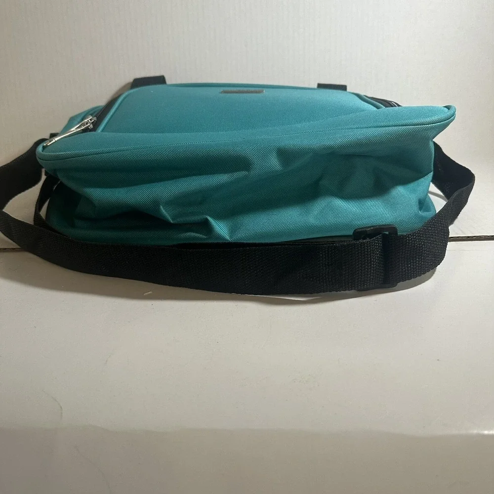 Wrangler Laptop Crossbody Bag Blue Black Travel Tote Bag 15 inch Computer‎ Case